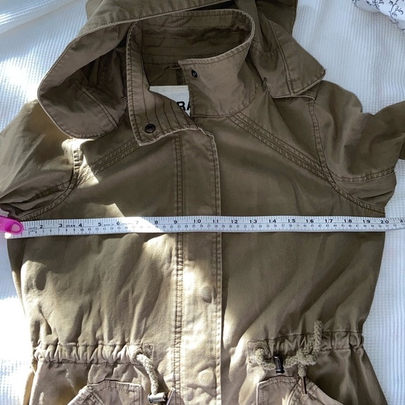 Women’s‎ Garage 100% cotton kaki hooded with pockets utility Jacket Sz small - Picture 7 of 16